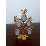 Gilded metal family tree picture frames {14cm H}.