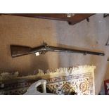 Early 19th. C. French percussion capped rifle.