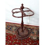 19th. C. decorative cast iron stick stand.