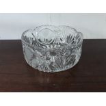 Cut glass fruit bowl.