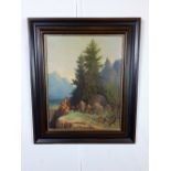 I Rothman " Countryside " oil on board signed circa 1930 20 Inches x 16 Inches .