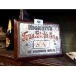 HIGNETTS TRUE BIRDS EYE framed tin plate sign.