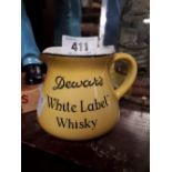 DEWARS White Label Whiskey water jug.