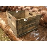 Cavan Mineral Water wooden crate.