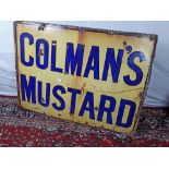 Colman's Mustard enamel sign.