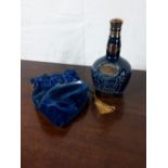 Chivas Brothers Royal Salute 21 year old Scotch Whiskey in sapphire porcelain decanter,