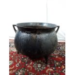 Large 19th. C. metal pot.