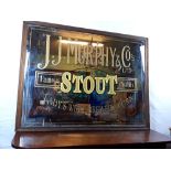 J. J. Murphy & Co Stout Lady's Well Brewery Cork advertising mirror.