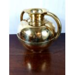 Brass spittoon.