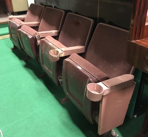 Fawn cinema seats from Stella in Dublin 1960s