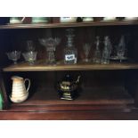 Collection of glass and china