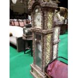 Stone effect grandfather clock.