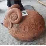 Small Terracotta Ram.