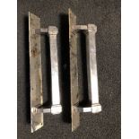 Pair of Chrome Art Deco Handles