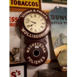 Rare 19th. C. Vanner's Prests Magnet and Pan Advertising clock.