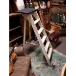 1920's Painted pine step ladders.