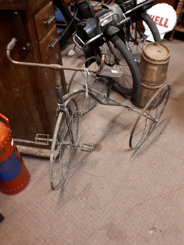 19th. C. child's tricycle.