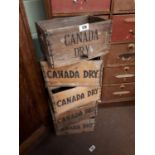 10 early 20th C. Canada Dry advertising boxes.