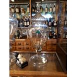 Rare 19th C. Kirker Greer & Co Old Irish Whiskey Belfast cut glass whiskey dispenser.