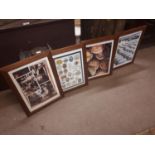 Set of four framed various Guinness Scenes