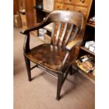 1940's mahogany desk chair.