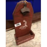 Pinehurst wood and metal bottle opener.