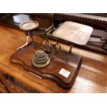 19th C. post office letter scales.