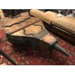 19th C. forge bellows in the form of a coffee table.