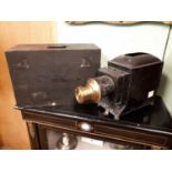 19th C. magic lantern in original case.