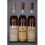 Trittico prestigioso di cognac HINE provenienti dalle riserve di Le Paradis: - Cognac OLD