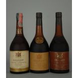 Tre Cognac EXSHAW: - Cognac EXTRA - 'Tres Vieille Grande Champagne'. Lungo invecchiamento, il più