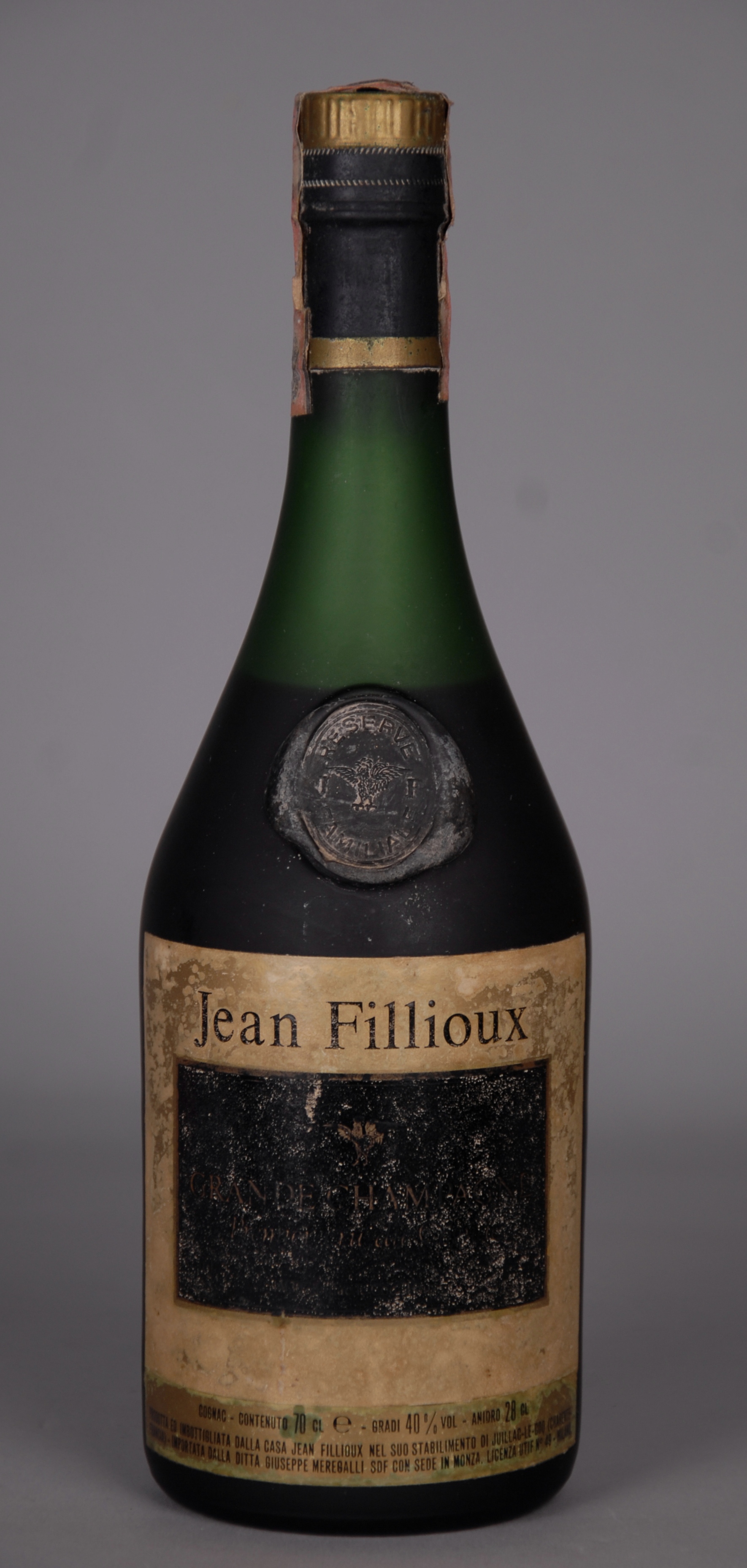 Cognac JEAN FILLIOUX - 'Reserve familiale'. Grande Champagne. Invecchiato quarantacinque-cinquant'