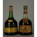 Coppia di Cognac LARSEN, denominato 'Il Cognac dei Vichinghi': - Cognac Extra - Fine Champagne.