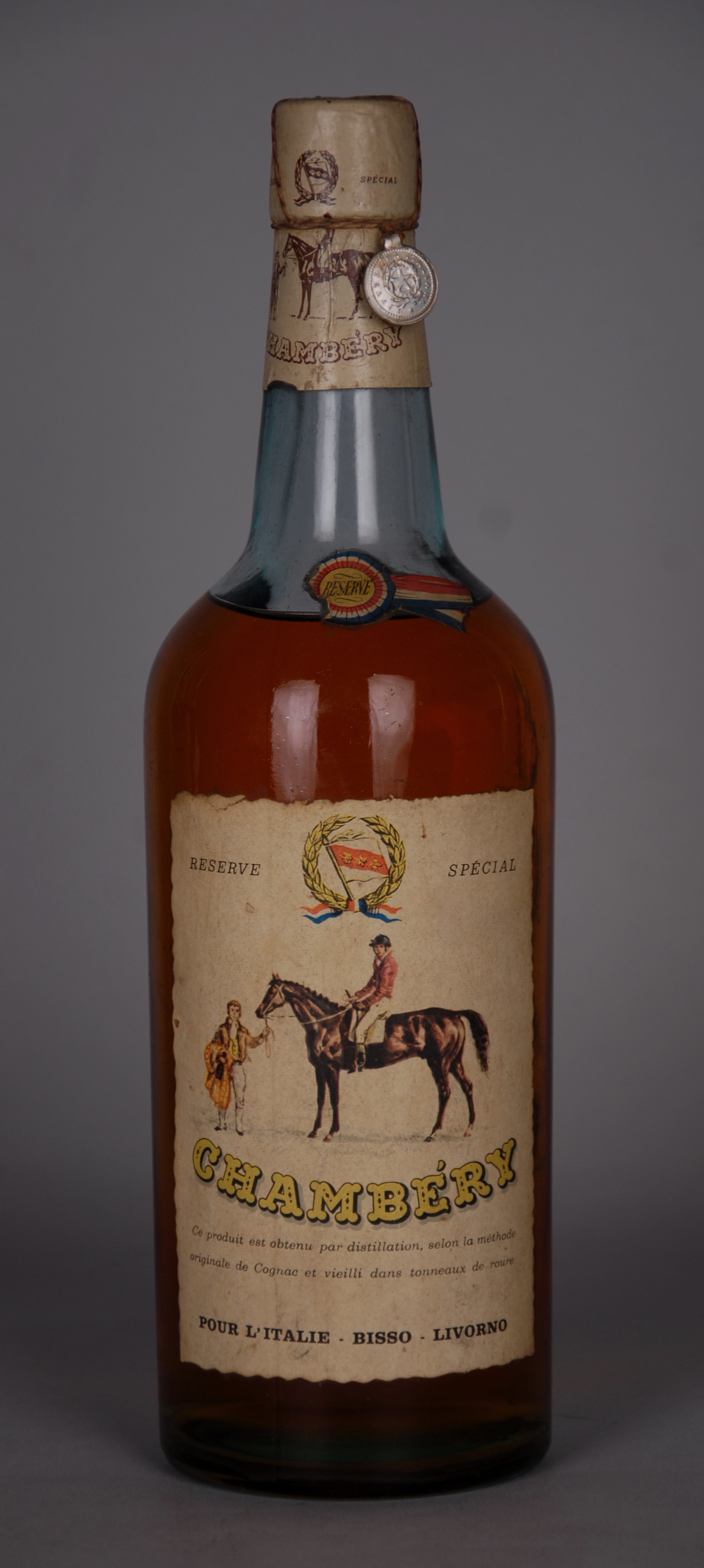 Cognac BISSO CHAMBERY - 'Reserve Special'. Esemplare raro da 1 lt. Prodotto e invecchiato in Francia