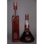 Coppia di Cognac GODET: - Cognac Excellence. Miscela di Cognac della Grande Champagne e Petite