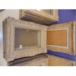 FIVE GILT WOOD CARVED PICTURE FRAMES (INTERNALLY 26CM X 35CM)