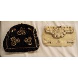 TWO EARLY 20TH CENTURY BEADWORK EVENING PURSES