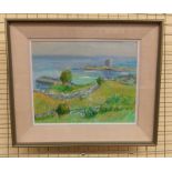 20TH CENTURY IRISH SCHOOL - IRISH LANDSCAPE ENTITLED THE MARTELLO TOWER,