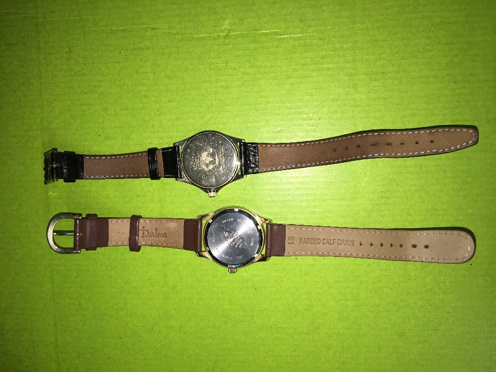 GENTS ROTARY DAY DATE WRIST WATCH ON LEATHER STRAP AND ACCURIST WATCH - Image 2 of 4