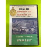 9CT YELLOW GOLD FOOTBALL ASSOCIATION CHALLENGE CUP RUNNERS UP MEDAL 1956 AND COPY OF DVD