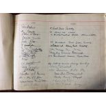 INTERESTING COVENTRY THEATRE RELATED VISITORS BOOK CONTAINING MANY WELL KNOWN CELEBRITIES FROM THE