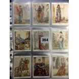 JOHN PLAYER & SONS COLLECTOR CARDS SERIES 1 -25, 'FAMOUS BEAUTIES' FROM DRAWINGS BY A.K.