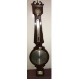 19TH CENTURY MAHOGANY BANJO BAROMETER I.