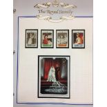 ROYAL FAMILY RUBY WEDDING ANNIVERSARY POSTAGE STAMP COLLECTION LTD EDITION OF 3000,