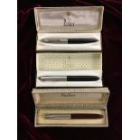 THREE BOXED PARKER PENS