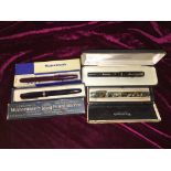 VINTAGE WATERMAN'S FOUNTAIN PENS - 515 AND THREE 1930S EXAMPLES