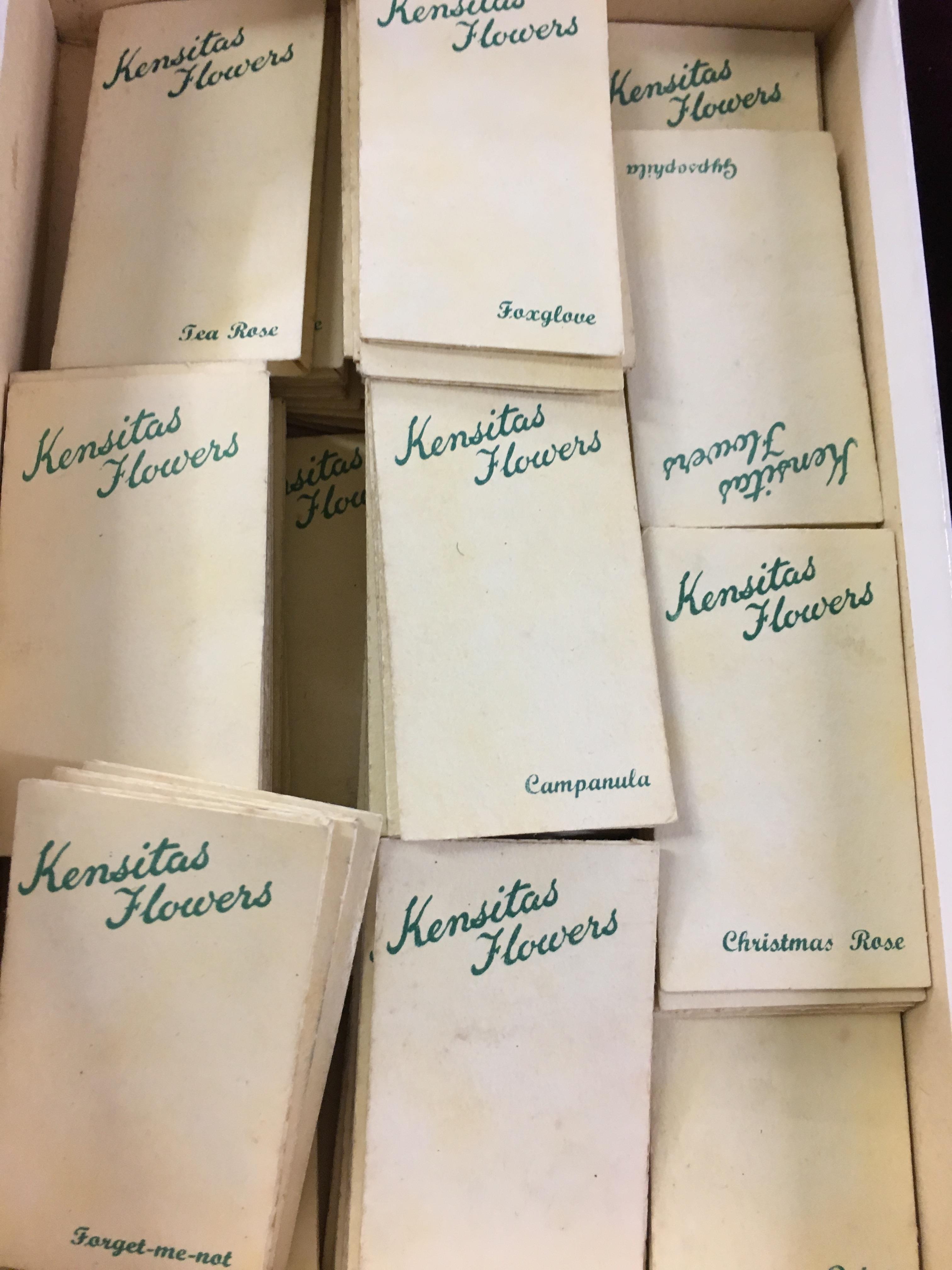 BOX OF KENSITAS FLOWERS SILK CARDS, - Image 2 of 3