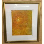 OIL ON BOARD BY GRAHAM REYNOLDS ENTITLED GOLDEN YELLOW F/G 36 X 43CM