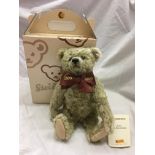 STEIFF - PAUL SAND GROWLER LONG PILE MOHAIR TEDDY BEAR, NO 01235,