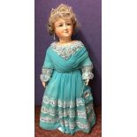 FRANKLIN MINT HEIRLOOM DOLL OF HRH PRINCESS ELIZABETH QUEEN MOTHER